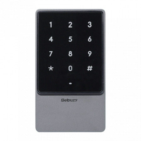 Control acces - Controler stand-alone cu tastatura touch si cititor card EM 125kHz + Mifare 13.56MHz, carcasa antivandal - SEBURY SEB-sTouch2