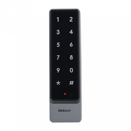 Control acces - Controler stand-alone cu tastatura touch si cititor card EM 125kHz + Mifare 13.56MHz, carcasa antivandal - SEBURY SEB-sTouch2s