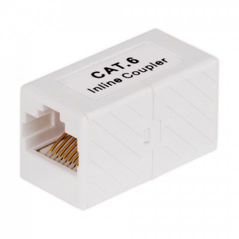 Conectica LAN RJ si FO - Cupla RJ45 prelungire cablu interior UTP/FTP CAT6 RJ45-CON-CAT6