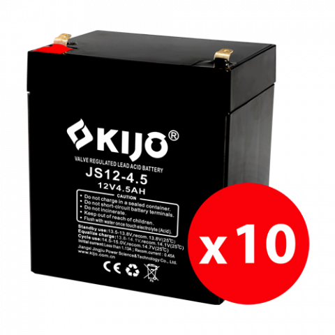 Acumulatori si baterii - Cutie 10 acumulatori JS12-4.5 - KIJO JS12-4.5-BAX