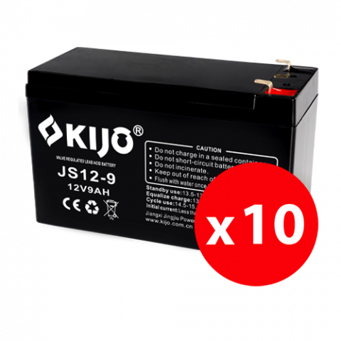 Acumulatori si baterii - Cutie 10 acumulatori JS12-9 - KIJO JS12-9-BAX