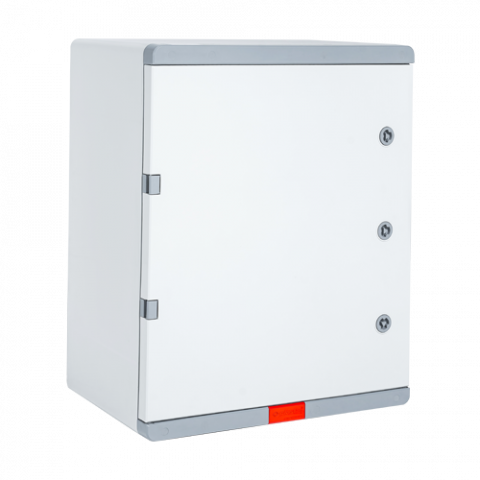 Doze jonctiuni si cabinete - Cutie distributie IP67 din ABS gri, usa mata, placa metalica, 400x600x200 mm PD406020