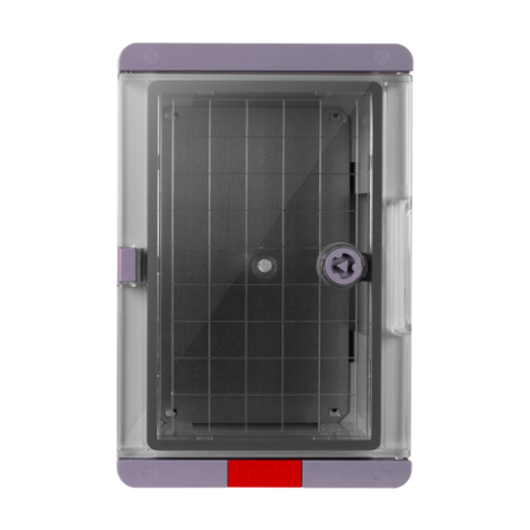 Cutie distributie IP67 din ABS gri, usa transparenta, placa metalica, 300x400x170mm PS304017 [1]