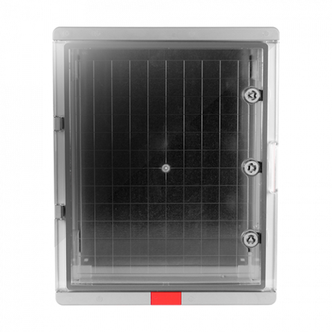 Cutie distributie IP67 din ABS gri, usa transparenta, placa metalica, 400x500x240 mm PS405024 [2]