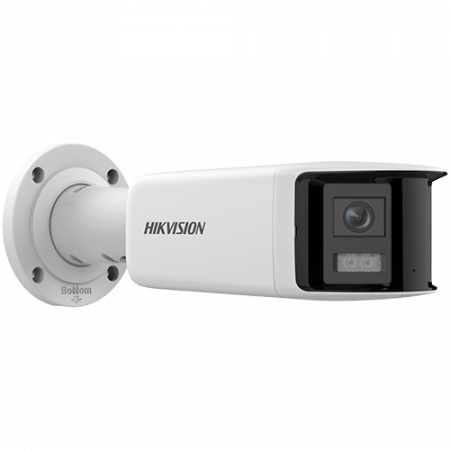 Supraveghere video - DarkFighter, AcuSense - Camera IP, 4MP, Panoramic view 180Â°, lentila 2.8mm, IR 40m, Audio, Alarma, PoE, IP67 - HIKVISION DS-2CD2T46G2P-ISU-SL-2.8mm