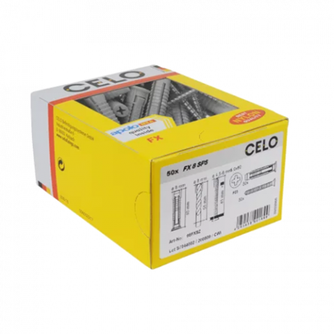 Diblu+holsurub cap hex. M10x50 SPS FXSZ (25 buc.) - CELO 910FXK [3]