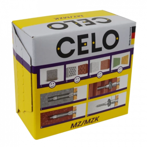 Diblu universal M6x40 cu guler + surub MZK (50 buc.) - CELO 9641MZKSZ [3]