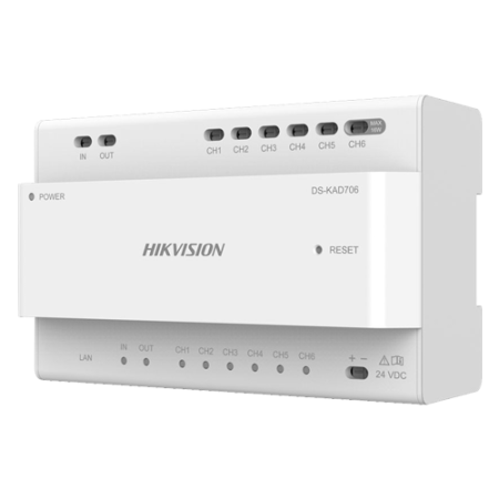 Accesorii interfoane - Distribuitor Video/Audio pentru 6 posturi - HIKVISION DS-KAD706