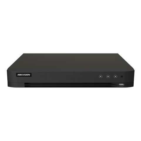 Supraveghere video - DVR AcuSense 4 ch., 5MP + 4 ch. IP 4K, Audio bidirectional - HIKVISION iDS-7204HUHI-M1-XT