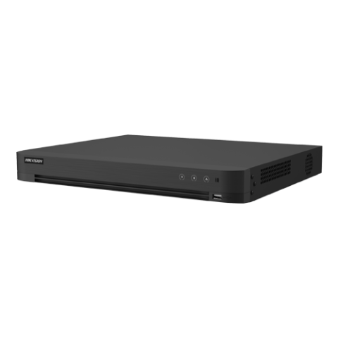 Supraveghere video - DVR AcuSense 8 ch., 5MP + 8 ch. IP 8MP, Audio bidirectional, Alarma, 1U - HIKVISION iDS-7208HUHI-M2-XT(4A+8/4ALM)