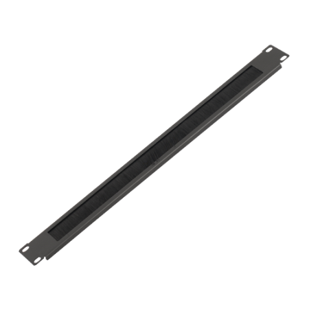 Retelistica - Ghidaj metalic cu perii, 1U - ASYTECH Networking ASY-CM-1UBR