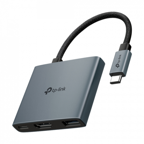 Adaptoare Wi-Fi si accesorii USB - Hub USB-C 3-in-1, 1 x USB-C PD 100W, 1 x USB-A 5Gbps, 1 x HDMI 4K@60Hz - TP-Link UH3020C
