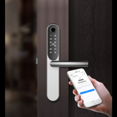 Incuietoare all-in-one pentru apartamente cu regim hotelier DLK-929SS-6M-R/L conexiune bluetooth [1]