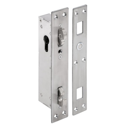 Incuietoare incastrata pentru usi glisante, cu dubla monitorizare GSS1-FL [1]