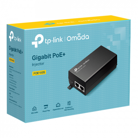 Injector PoE+, 2 x RJ45 Gigabit, 30W - TP-Link Omada POE160S [3]