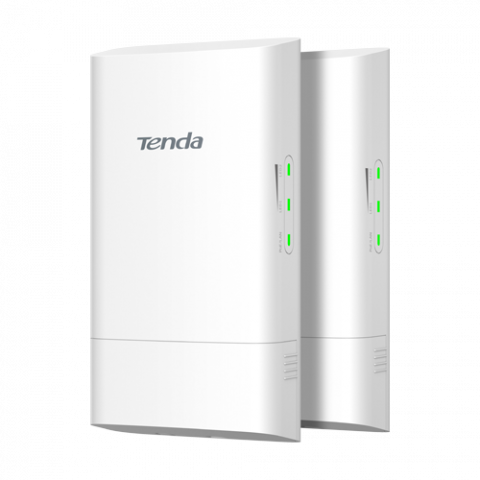 Transmisie wireless IP - Kit 2 bucati Access Point Wi-Fi 5, 5GHz, max. 867 Mbps, PoE IN, 1 km, Management - TENDA TND-O1-5G-Kit