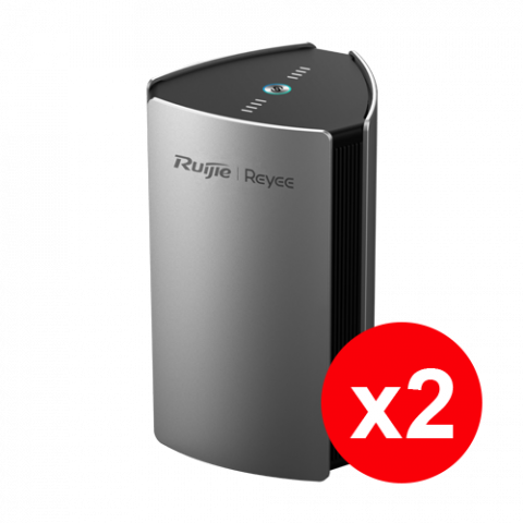 Routere - Kit 2 x Router Mesh Wi-Fi 6 Dual Band, AX3200, 4 x RJ45 1G, 4 dBi, Cloud Management - Ruijie RG-M32(2PACK)