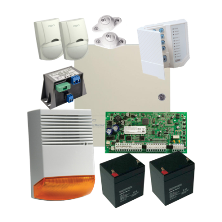 Kituri sisteme de alarma - Kit alarma la efractie DSC cu sirena exterioara KIT1616EXT-BS1