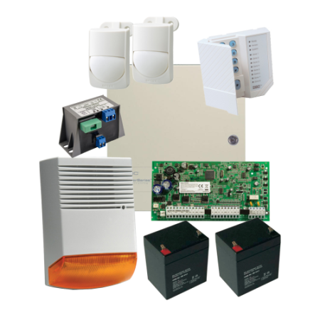 Kituri sisteme de alarma - Kit alarma la efractie DSC cu sirena exterioara KIT1616EXT-BS1-OPT