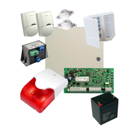 Kituri sisteme de alarma - Kit alarma la efractie DSC cu sirena interioara KIT1616INT