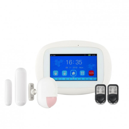 Kituri sisteme de alarma - Kit alarma wireless cu Touchscreen, WI-FI si WCDMA Kerui KR-K5