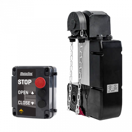 Automatizari usi de garaj - Kit automatizare usa sectionala max. 20mp, motor 230V AC- MOTORLINE KVM105