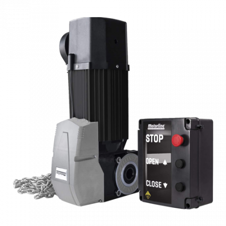 Automatizari usi de garaj - Kit automatizare usa sectionala max. 48mp, motor trifazic 230V AC- MOTORLINE KVM210