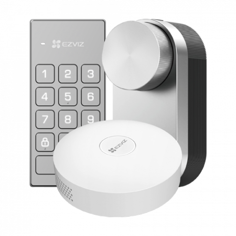 Diverse - Kit incuietoare inteligenta cu hub pentru conexiune internet inclus si scenarii smart - EZVIZ CS-DL01/DL01CP/A3