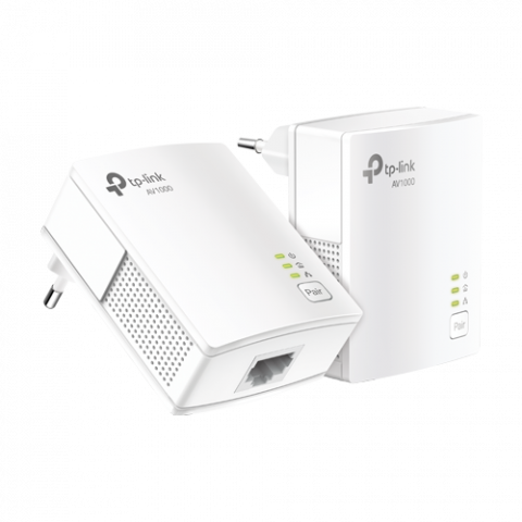 Transmisie wireless IP - Kit Powerline AV1000, 1 x RJ45 Gigabit - TP-Link TL-PA7017KIT