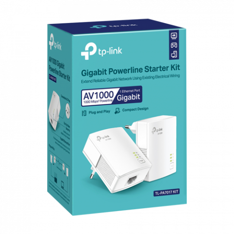 Kit Powerline AV1000, 1 x RJ45 Gigabit - TP-Link TL-PA7017KIT [2]