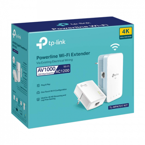 Kit Powerline AV1000, Wi-Fi 5, AC1200 Dual-Band, 1 x RJ45 Gigabit - TP-Link TL-WPA7517KIT [2]