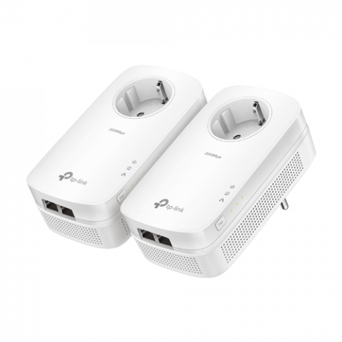 Transmisie wireless IP - Kit Powerline AV2000, Passthrough, 2 x RJ45 Gigabit - TP-Link TL-PA9020PKIT