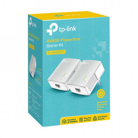 Kit Powerline AV600, 1 x RJ45 10/100 Mbps - TP-Link TL-PA4010KIT [2]