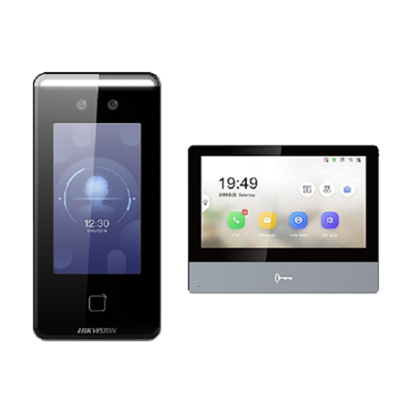 Kituri interfoane - Kit videinterfon IP cu recunoastere faciala - Hikvision DS-KIS901-P