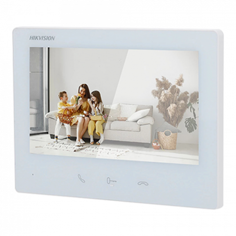 KIT videointerfon 2 fire pentru 1 familie, monitor 7 inch, Alarma, IK08, Card 32GB, Al - HIKVISION DS-KIS704EY-AL [2]