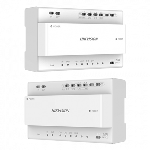 KIT videointerfon 2 fire pentru 1 familie, monitor 7 inch, Alarma, IK08, Card 32GB - HIKVISION DS-KIS704EY-SS [3]