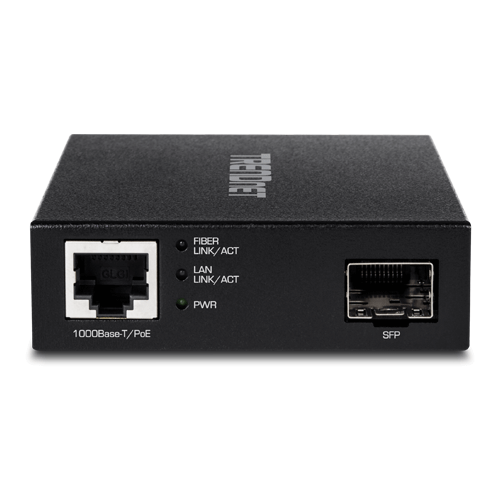 Mediaconvertor POE Gigabit - SFP fibra optica - TRENDnet TFC-PGSFP [1]