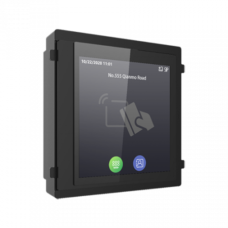 Panouri exterioare - Modul afisaj IPS touch screen, 4 inch, pentru Interfon modular - HIKVISION DS-KD-TDM
