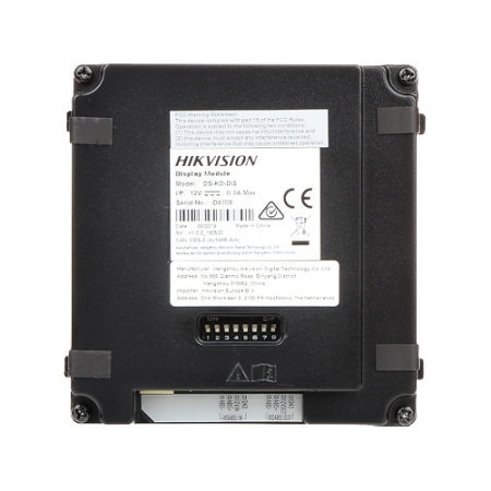 Modul afisaj LCD TFT pentru Interfon modular - HIKVISION DS-KD-DIS [2]