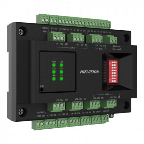 Centrale control acces - Modul extensie 2 usi, conexiune RS485, back-up, compatibil cu seria DS-K270yyy - HIKVISION DS-K2M002X