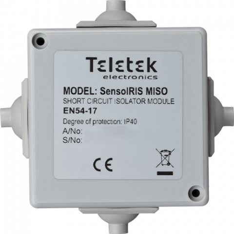 Detectie incendiu - Modul izolator de scurtcircuit, IP40 - TELETEK SensoIRIS-MISO