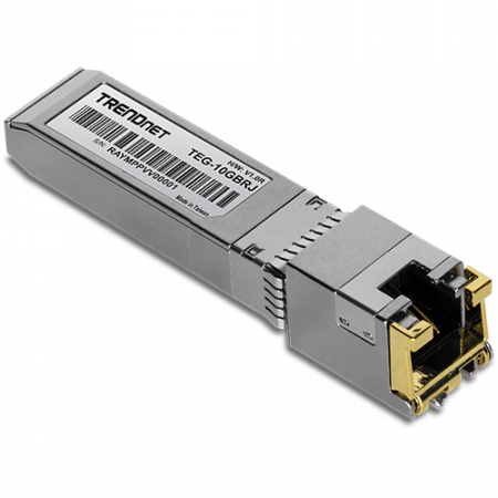 Echipamente active FO - Modul RJ45 SFP+, 1/2.5/5/10G, 100/50/50/30m - TRENDnet TEG-10GBRJ