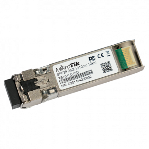 Retelistica - Modul SFP/SFP+/SFP28, 1/10/25G, SM, 10Km, 1310nm, Dual LC-connector - MikroTik XS+31LC10D