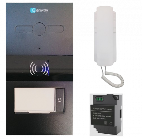 Kituri interfoane - Set interfon audio pentru vila Genway WL-07D2H