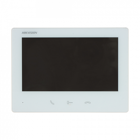 Monitor videointerfon 2 fire TCP/IP, Wi-Fi, Touch Screen TFT 7 inch, DIP Switch - HIKVISION DS-KH7300EY-WTE2-White [1]