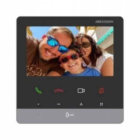 Posturi interioare - Monitor videointerfon TCP/IP, TFT LCD 4.3 inch 9 butoane, PoE - HIKVISION DS-KH6100-E1