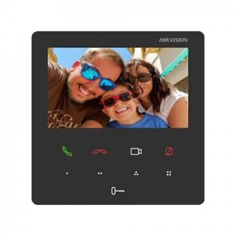 Posturi interioare - Monitor videointerfon TCP/IP, TFT LCD 4.3 inch touch screen 9 butoane, PoE, WiFi - HIKVISION DS-KH6110-WE1
