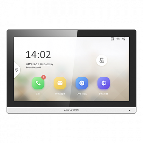 Posturi interioare - Monitor videointerfon TCP/IP, Wi-Fi, ecran LCD 7', Alarma - HIKVISION DS-KH6350-WTE1