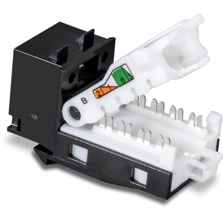 Mufa RJ-45 UTP Cat.6 tool-less, neagra - TRENDnet TC-K25C6BK [2]