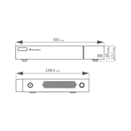 NVR 4 canale IP 5MP - ASYTECH seria VT VT-N1304H [3]